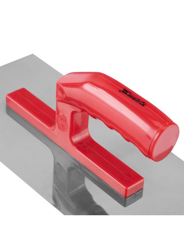 Гладилка из нержавеющей стали, 280 х 130 мм, зеркальная полировка, пластмассовая ручка Matrix