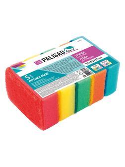 Губки для посуды Optima MAXI, 98 x 65 x 31 мм, 5 шт., Home Palisad