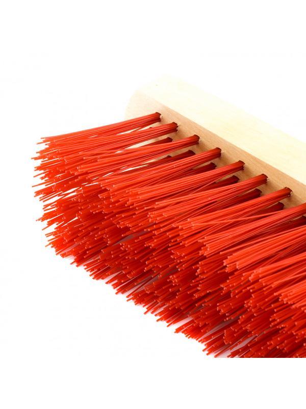 Щетка строительная 400 мм, 5 рядов, жесткая щетина, железная тулейка, без черенка Сибртех