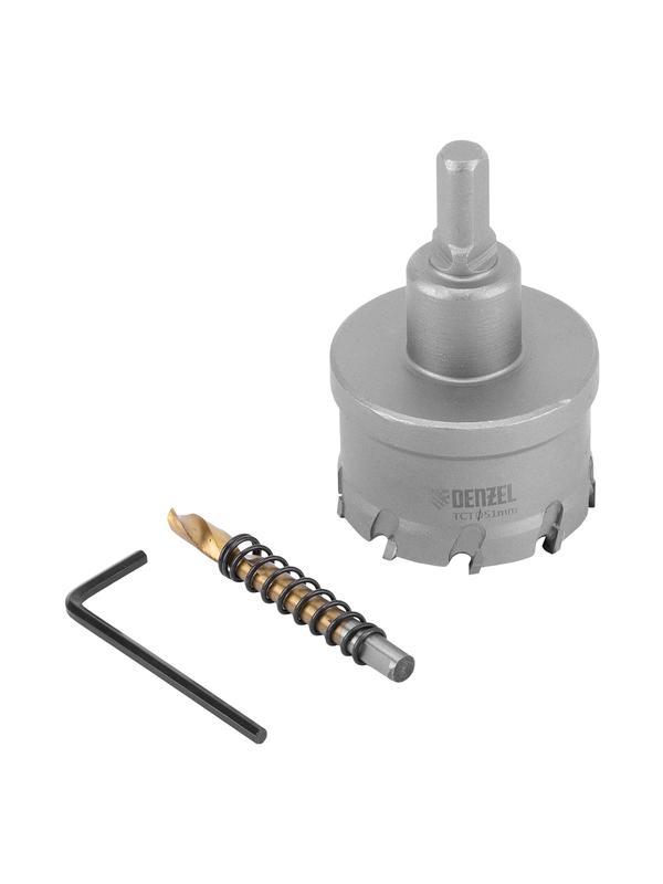 Коронка по металлу твердосплавная, 51 мм Denzel