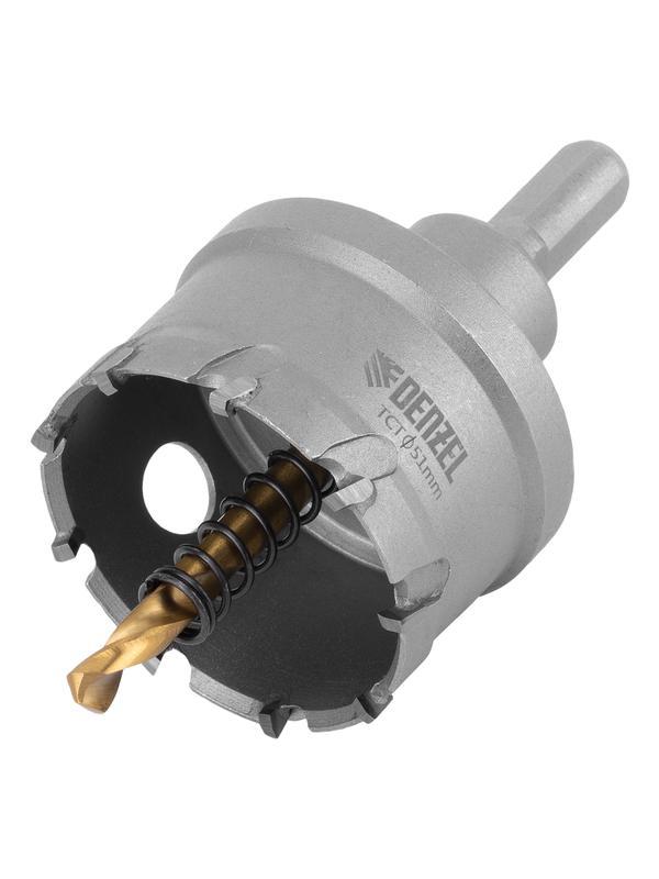 Коронка по металлу твердосплавная, 51 мм Denzel