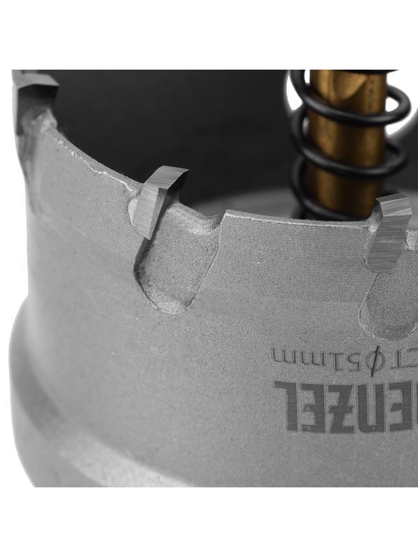 Коронка по металлу твердосплавная, 51 мм Denzel