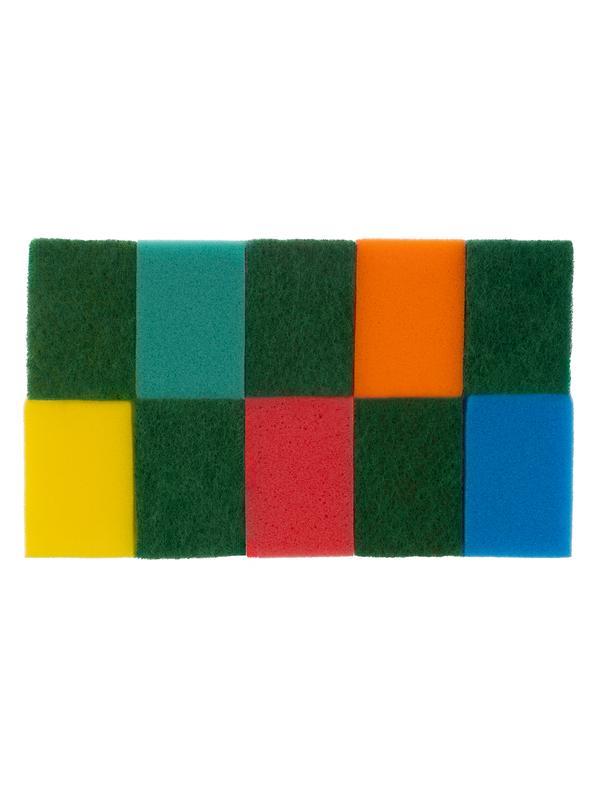 Губки для посуды Optima MAXI, 98 x 65 x 31 мм, 10 шт., Home Palisad