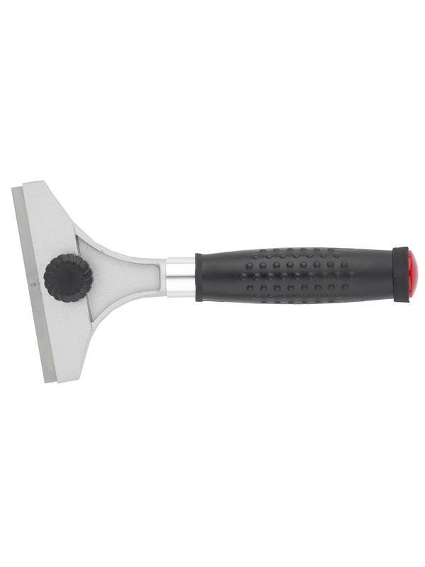 Скребок, 100 мм, фиксированное лезвие, металлическая обрезиненная ручка Matrix