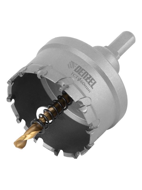 Коронка по металлу твердосплавная, 60 мм Denzel