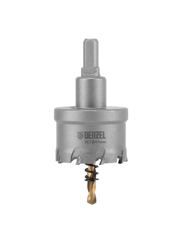 Коронка по металлу твердосплавная, 47 мм Denzel