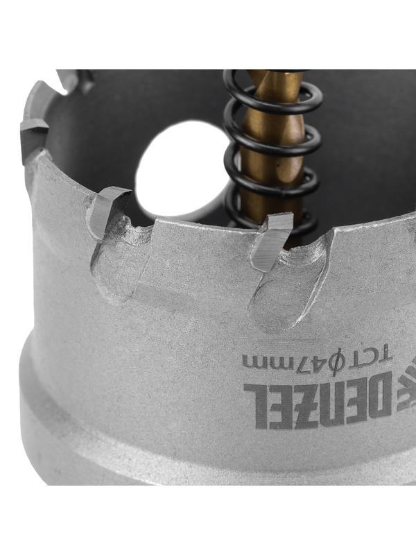 Коронка по металлу твердосплавная, 47 мм Denzel