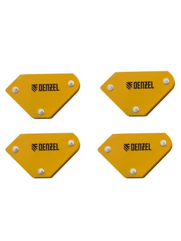 Набор из 4 магнитных фиксаторов для сварочных работ Denzel