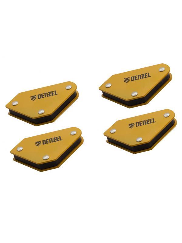 Набор из 4 магнитных фиксаторов для сварочных работ Denzel