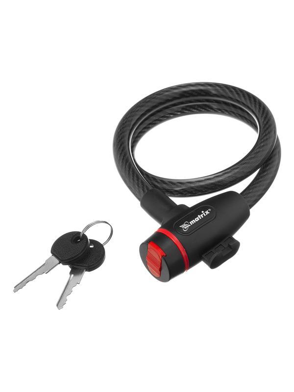 Замок тросовый универсальный, 12 х 650 мм Matrix