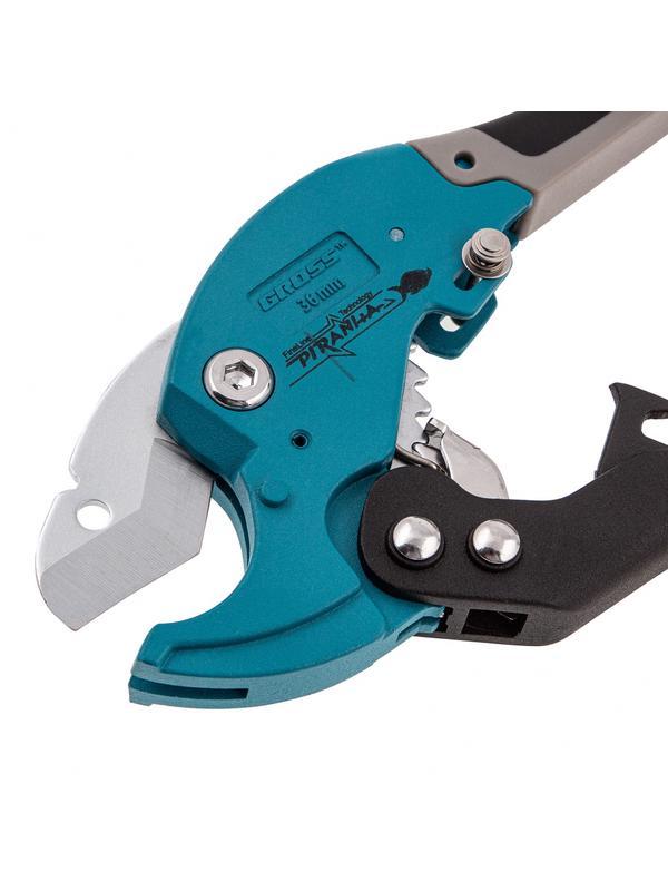 Ножницы для резки изделий из ПВХ, D до 36 мм, двухкомпонентные рукоятки, рабочий стол для плоских изделий Gross