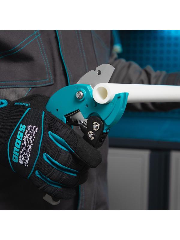 Ножницы для резки изделий из ПВХ, D до 36 мм, двухкомпонентные рукоятки, рабочий стол для плоских изделий Gross