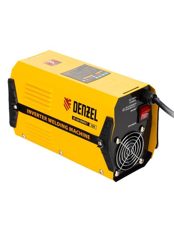 Аппарат инверторный дуговой сварки DS-160 Compact, 160 А, ПВ 70%, диаметр электрода 1.6-3.2 мм Denzel