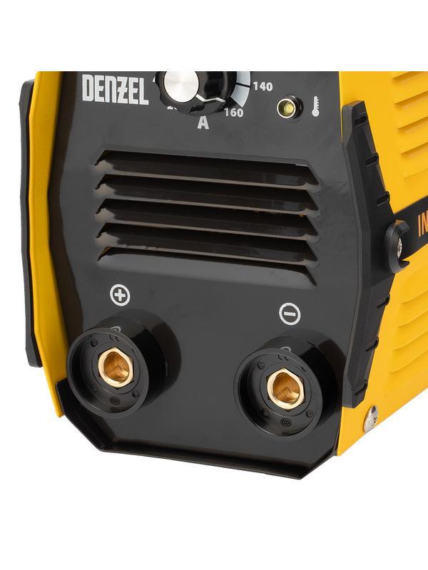 Аппарат инверторный дуговой сварки DS-160 Compact, 160 А, ПВ 70%, диаметр электрода 1.6-3.2 мм Denzel