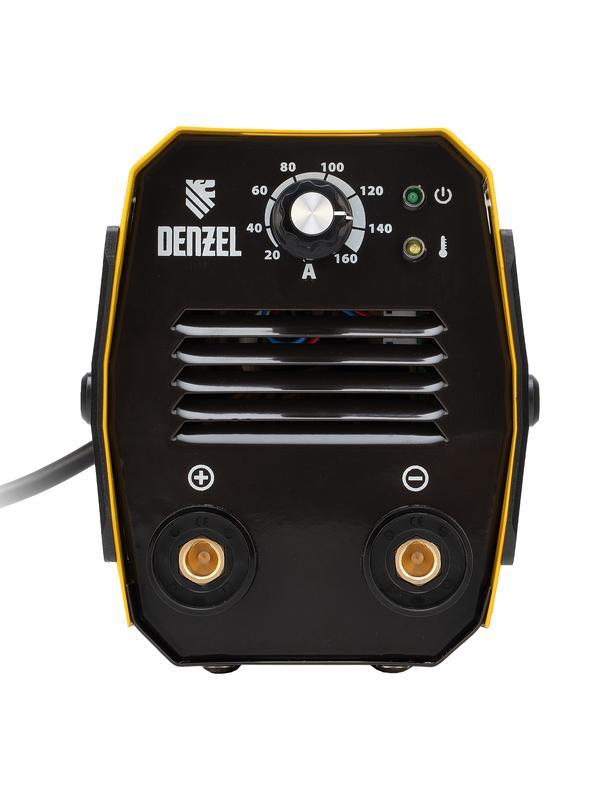 Аппарат инверторный дуговой сварки DS-160 Compact, 160 А, ПВ 70%, диаметр электрода 1.6-3.2 мм Denzel