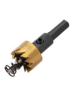 Коронка по металлу HSS, 21 мм, нитридтитановое покрытие Denzel