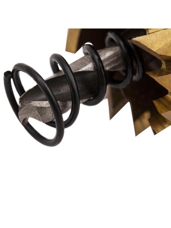 Коронка по металлу HSS, 21 мм, нитридтитановое покрытие Denzel