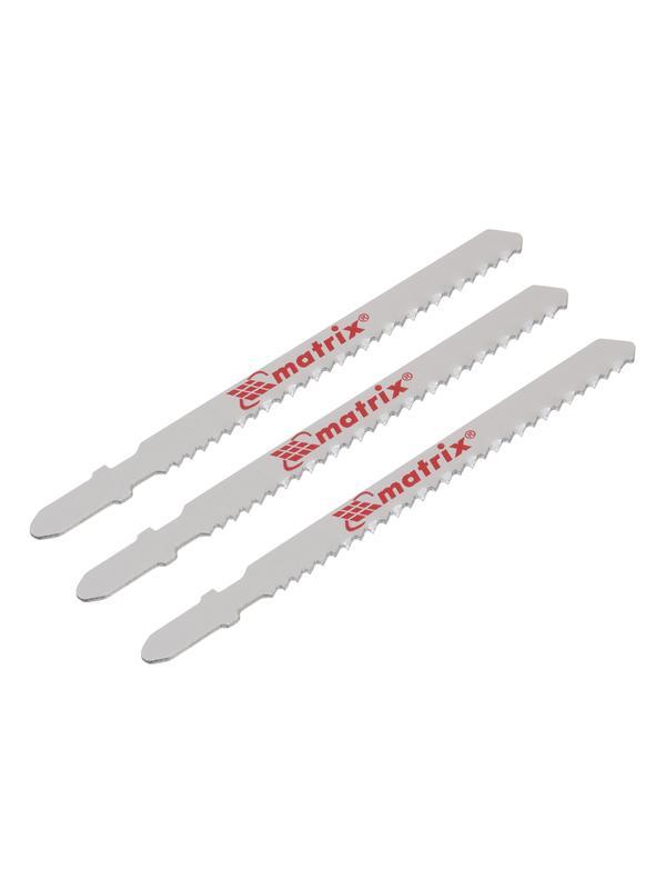 Полотна для электролобзика по дереву, 3 шт, 75 х 2.5 мм, HCS, EU- хвостовик Matrix