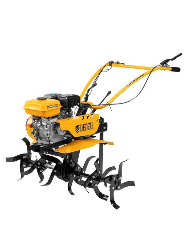 Мотоблок DPT-270, 7 л.с, ременное сцепление, ширина 85 см, глубина 35 см, фрез 3 х 4, ШОМ, передачи 2В/1Н Denzel