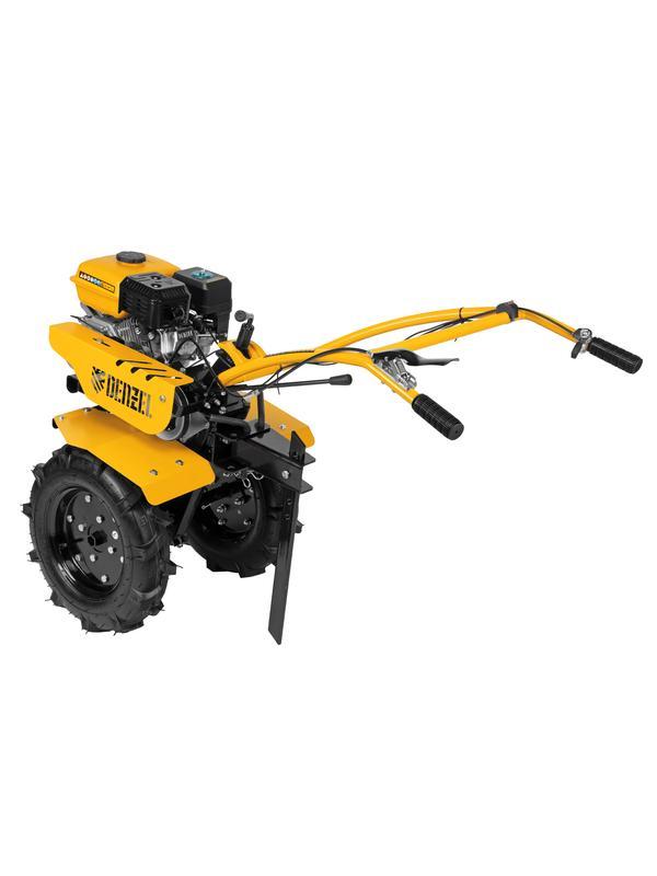 Мотоблок DPT-270, 7 л.с, ременное сцепление, ширина 85 см, глубина 35 см, фрез 3 х 4, ШОМ, передачи 2В/1Н Denzel