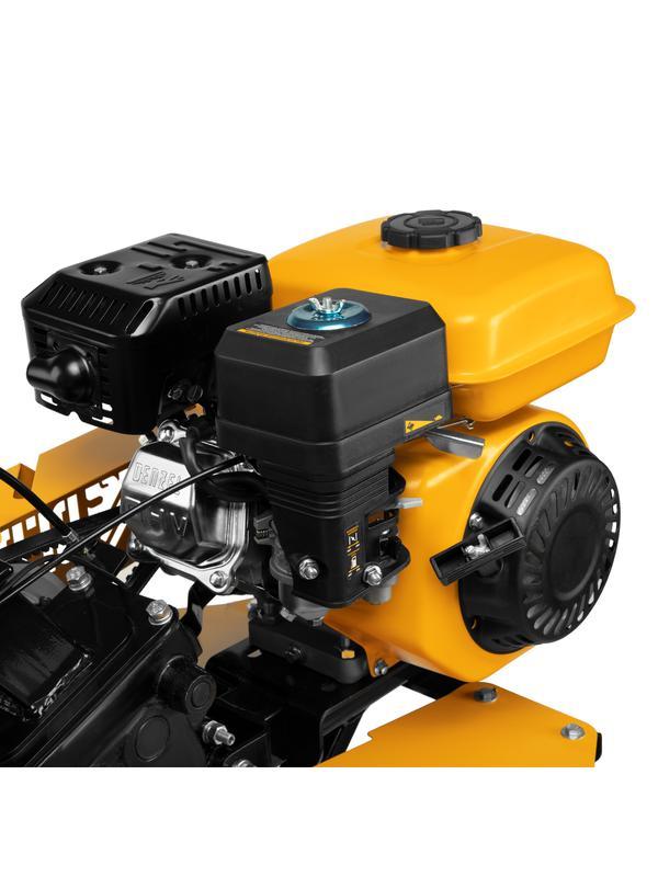 Мотоблок DPT-270, 7 л.с, ременное сцепление, ширина 85 см, глубина 35 см, фрез 3 х 4, ШОМ, передачи 2В/1Н Denzel