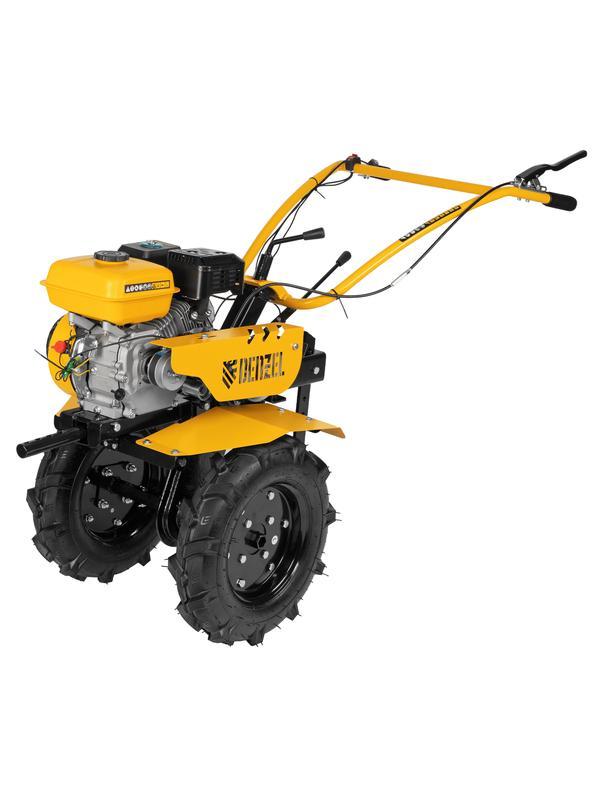 Мотоблок DPT-270, 7 л.с, ременное сцепление, ширина 85 см, глубина 35 см, фрез 3 х 4, ШОМ, передачи 2В/1Н Denzel