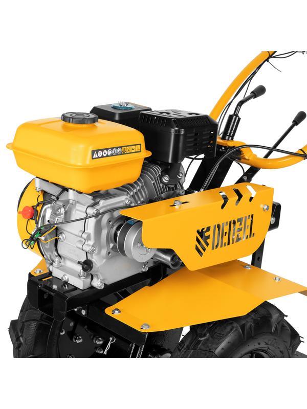 Мотоблок DPT-270, 7 л.с, ременное сцепление, ширина 85 см, глубина 35 см, фрез 3 х 4, ШОМ, передачи 2В/1Н Denzel