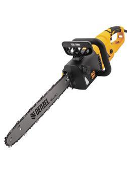 Пила цепная электрическая EDS-2000, 2 кВт,продольная, шина 40 см, шаг 3/8, паз 1.3 мм, 56 звеньев Denzel