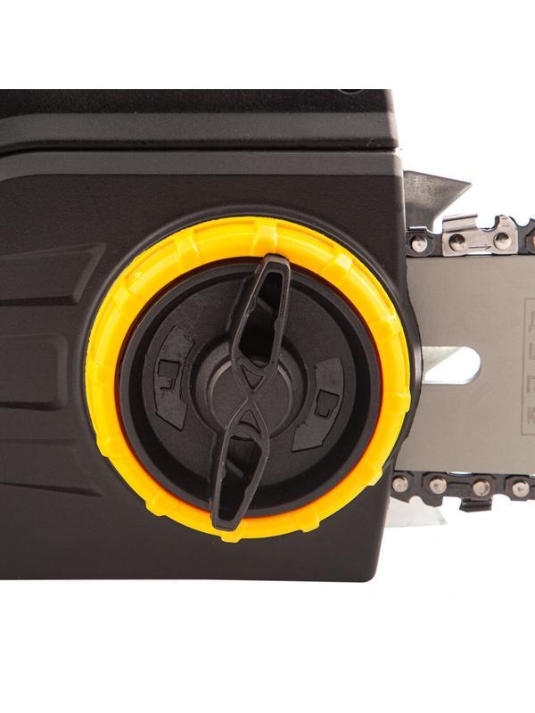 Пила цепная электрическая EDS-2000, 2 кВт,продольная, шина 40 см, шаг 3/8, паз 1.3 мм, 56 звеньев Denzel