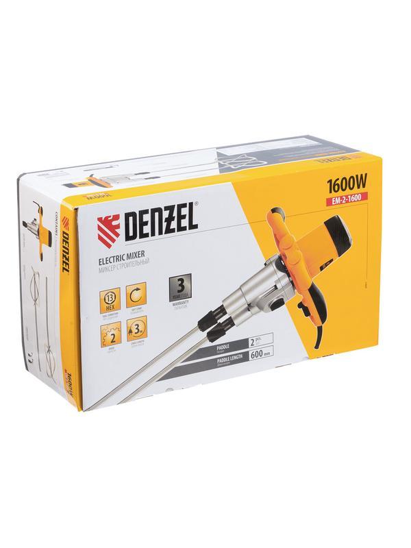 Миксер строительный EM-2-1600, 1600 Вт, 200-480/250-680 об/мин Denzel