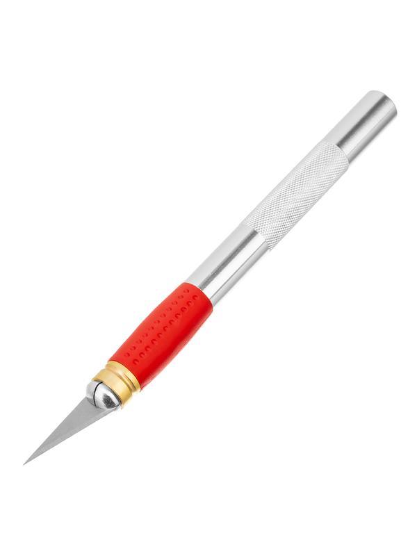 Нож для дизайнерских работ, двухкомпонентная рукоятка, 5 запасных лезвий Matrix