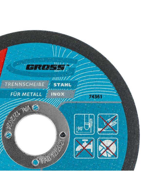Круг отрезной по металлу, 115 х 1 х 22 мм Gross