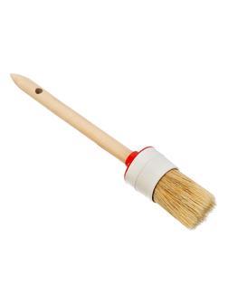 Кисть круглая №10 (40 мм), натуральная щетина, деревянная ручка MTX