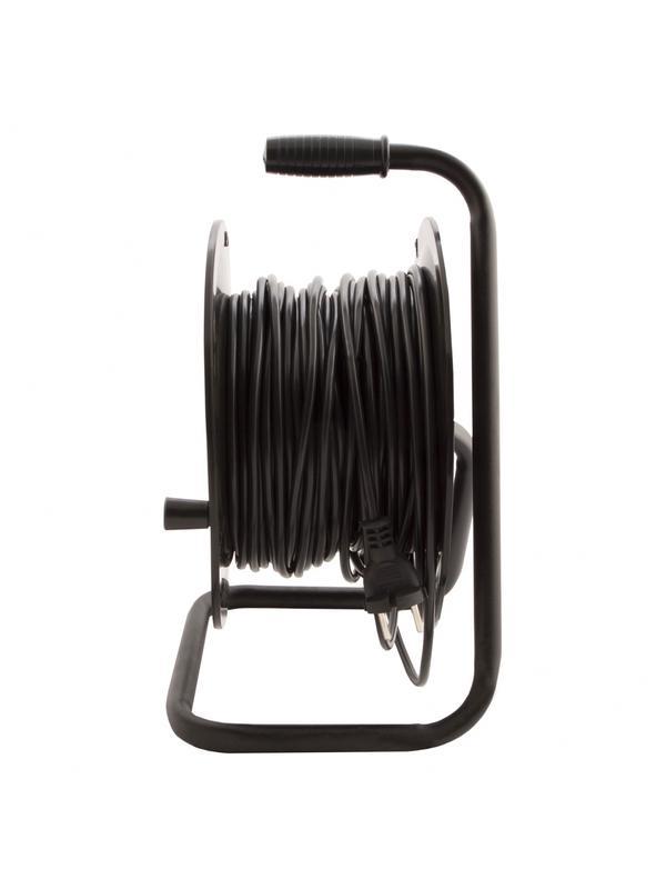 Удлинитель силовой 40 м, 10А, тип УХ10, ПВС, на кабельной катушке, 4 розетки без заземления Сибртех