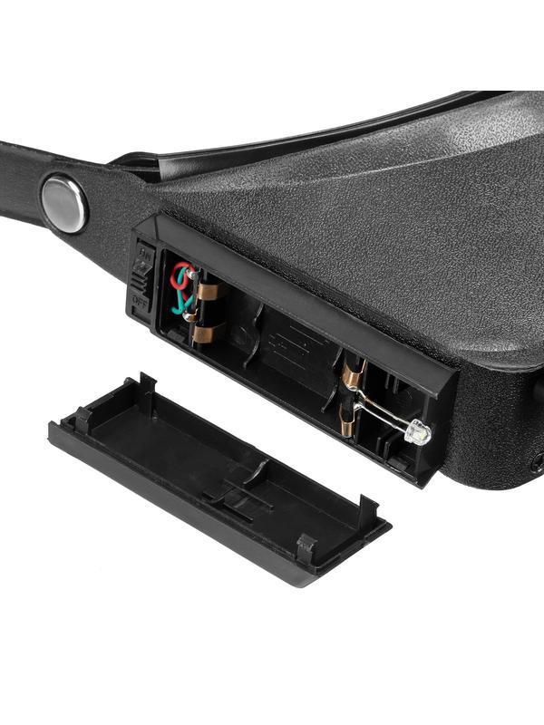 Лупа с дополнительными линзами, с подсветкой, для закрепления на голове Sparta