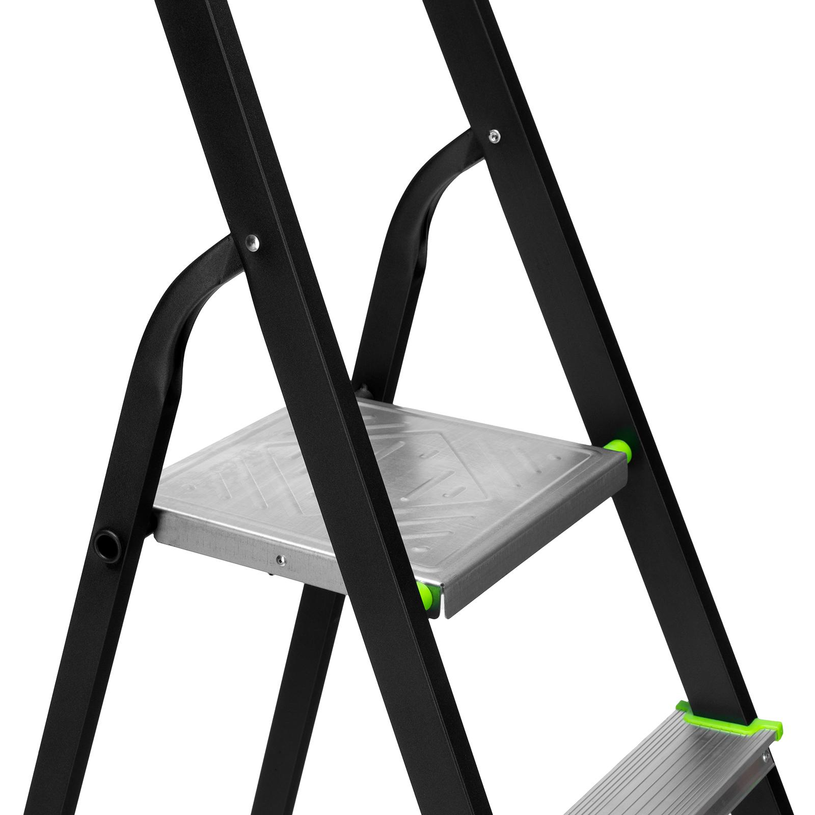 Стремянка, 6 ступеней, стальной профиль, алюминиевые ступени Россия Сибртех