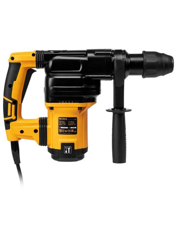 Перфоратор электрический RHV-1050-38-max, SDS-max, 1050 Вт, 10 Дж, 2 плюс 1 режим Denzel