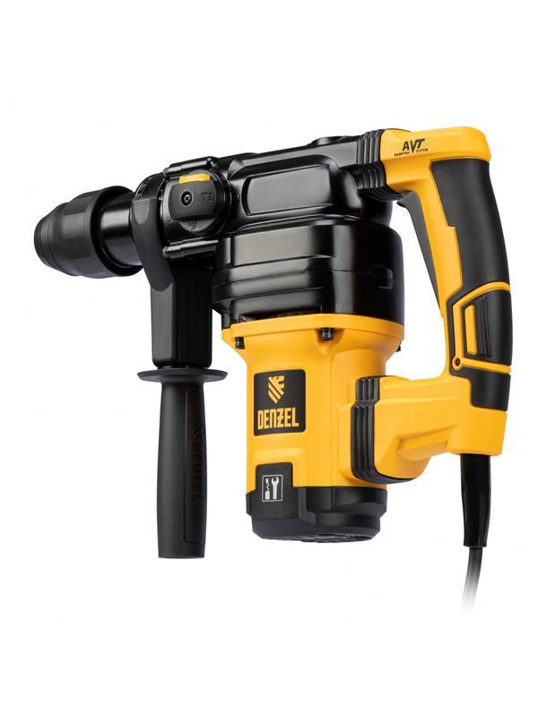 Перфоратор электрический RHV-1050-38-max, SDS-max, 1050 Вт, 10 Дж, 2 плюс 1 режим Denzel