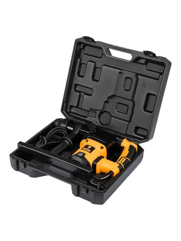 Перфоратор электрический RHV-1050-38-max, SDS-max, 1050 Вт, 10 Дж, 2 плюс 1 режим Denzel