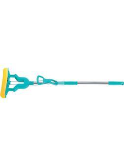 Швабра отжимная сложением 130 см, губка PVA 26 х 5 х 4.5 см, телескопическая рукоятка Elfe