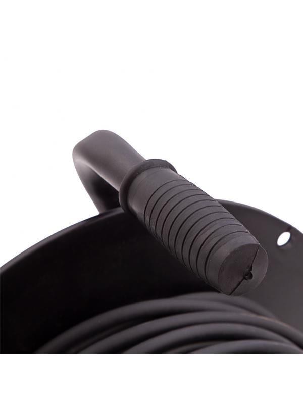 Удлинитель силовой 30 м, 16А, тип УХ10, ПВС, на кабельной катушке, 4 розетки без заземления Сибртех