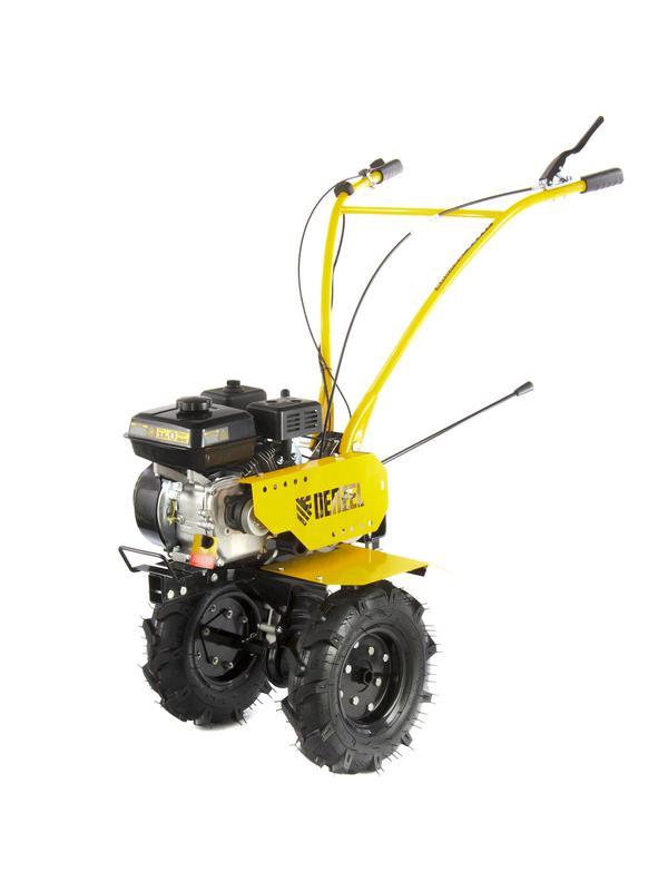 Мотоблок DPT-170, 7 л.с, ременное сцепление, ширина 85 см, глубина 35 см, фрез 3 х 3, ШОМ, передачи 2В/1Н Denzel