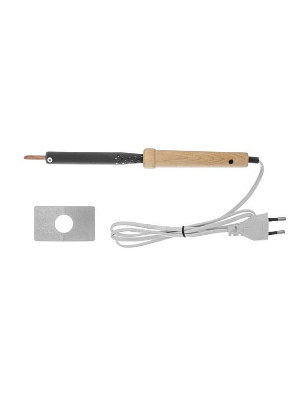 Паяльник электрический ЭПСН-03-65/220, деревянная ручка, Россия Сибртех