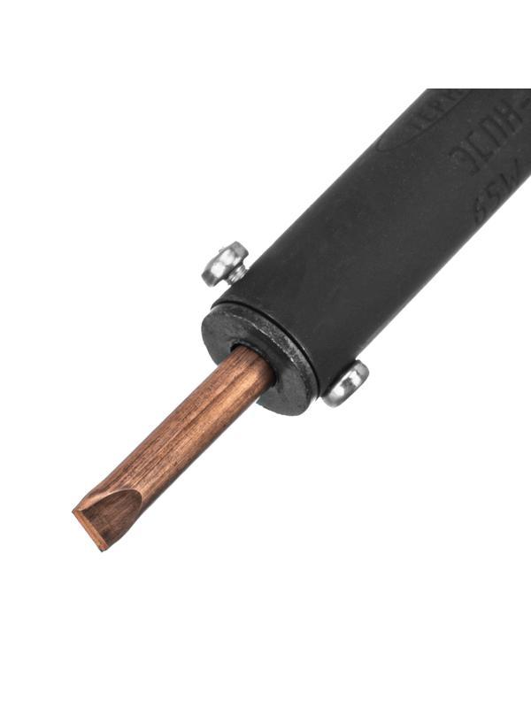 Паяльник электрический ЭПСН-03-65/220, деревянная ручка, Россия Сибртех