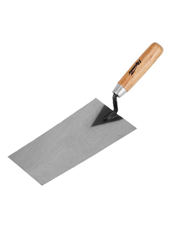 Кельма отделочника стальная, 200 мм, деревянная ручка Sparta