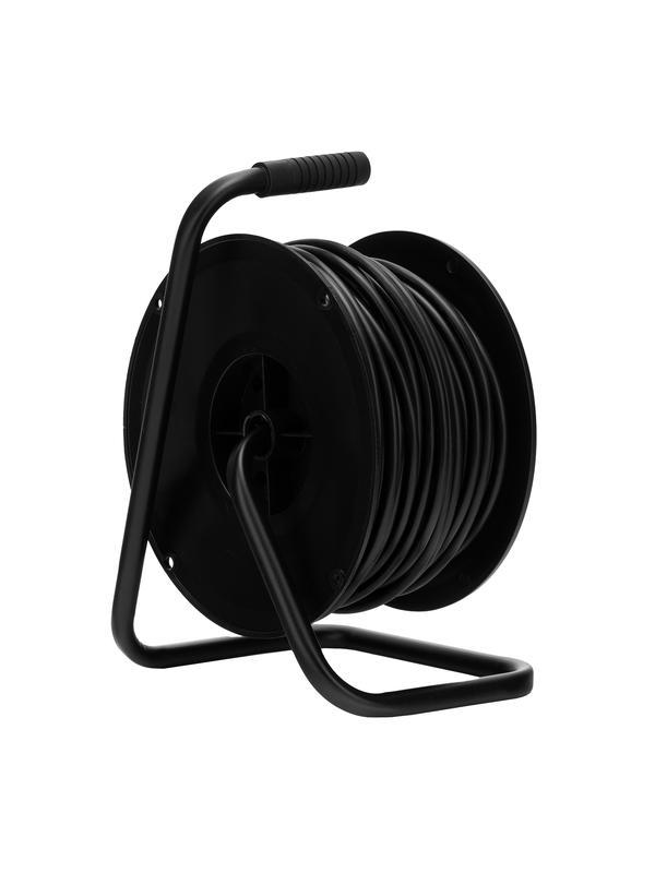 Удлинитель силовой на кабельной катушке, ПВС, 50 м, 4 розетки, 16А, тип УХз16, Россия Сибртех