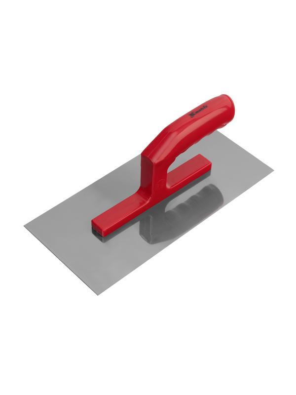 Гладилка стальная, 280 х 130 мм, зеркальная полировка, пластмассовая ручка Matrix