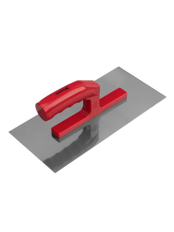 Гладилка стальная, 280 х 130 мм, зеркальная полировка, пластмассовая ручка Matrix