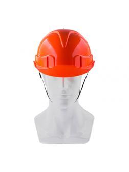 Каска защитная с храповым механизмом, Европласт, оранжевая Россия Сибртех