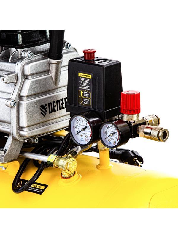 Компрессор воздушный прямой привод DC1700/50, 1.7 кВт, 50 литров, 260 л/мин Denzel
